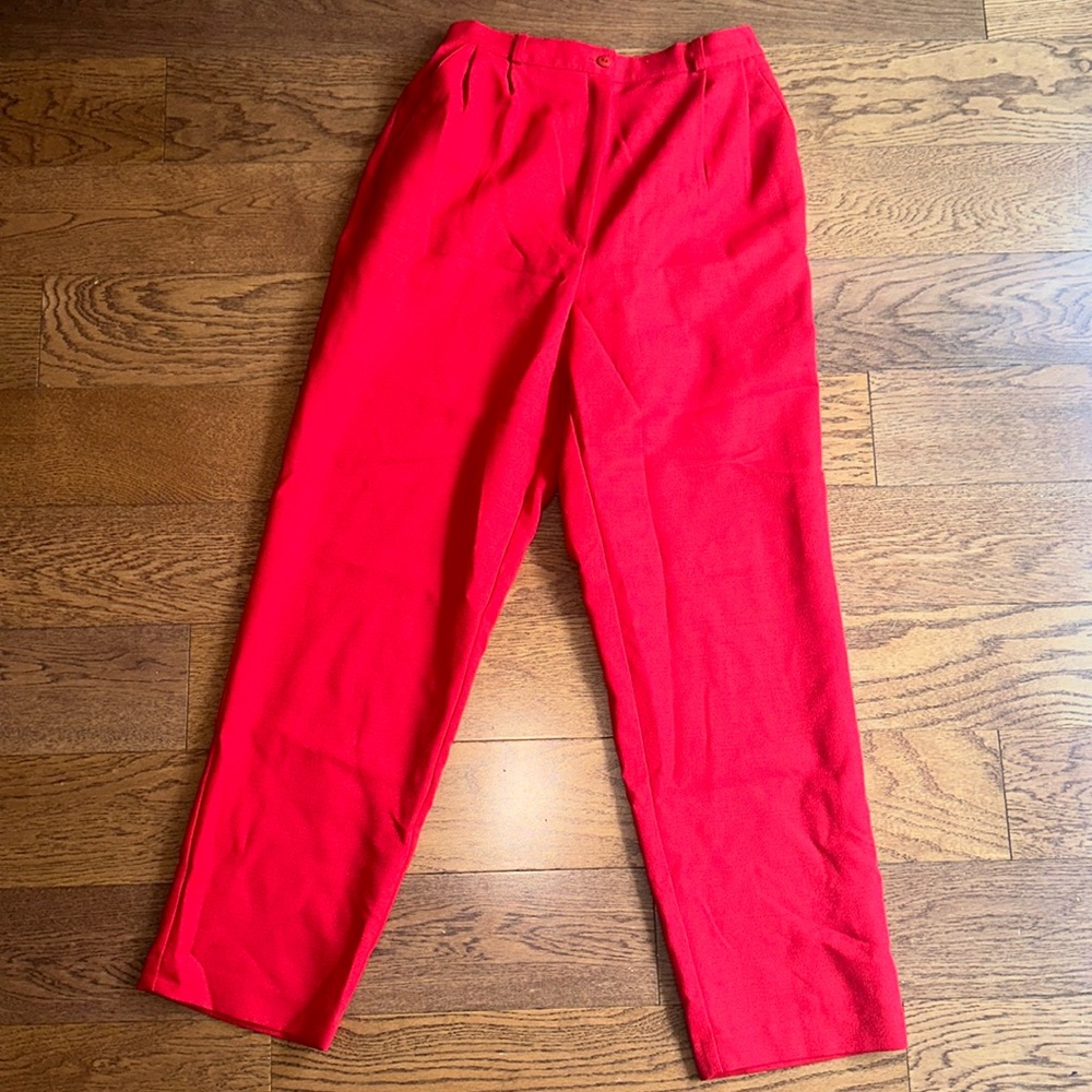 Bedford Fair red trousers (size: 12)